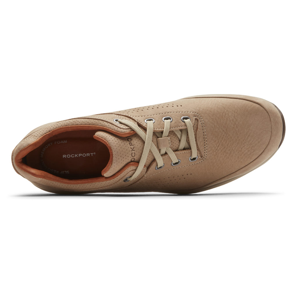 Rockport Joggesko Herre Khaki - Edge Hill 2 Plain Toe - EKPJ10329